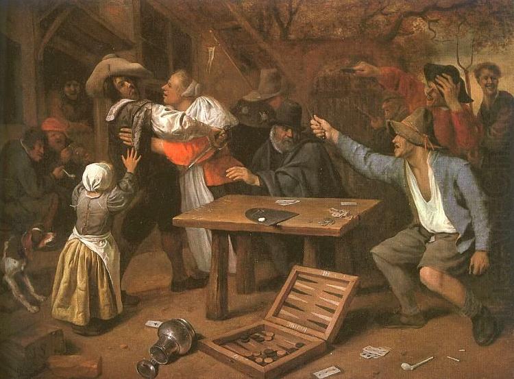 Jan Steen Card Players Quarreling china oil painting image